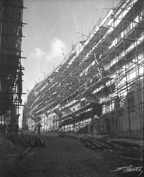 Odbudowa ulicy Grodzkiej w Lublinie w 1954 roku