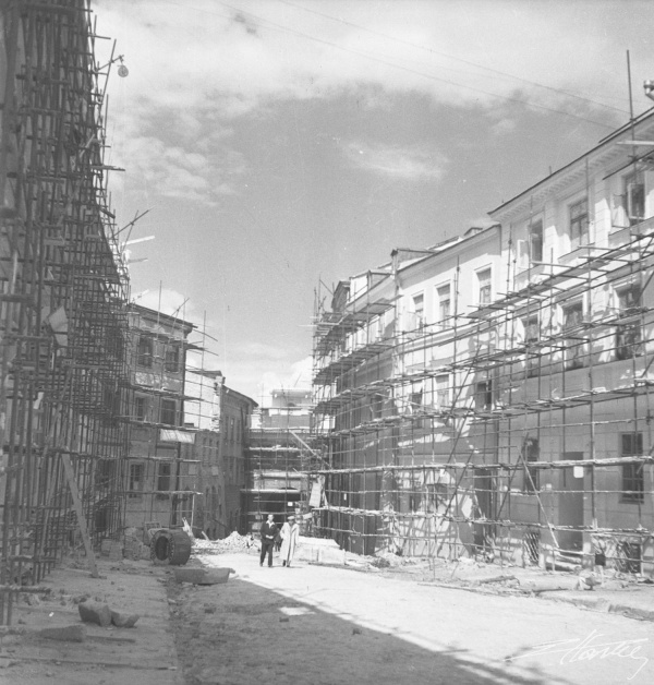 Odbudowa ulicy Grodzkiej w Lublinie w 1954 roku