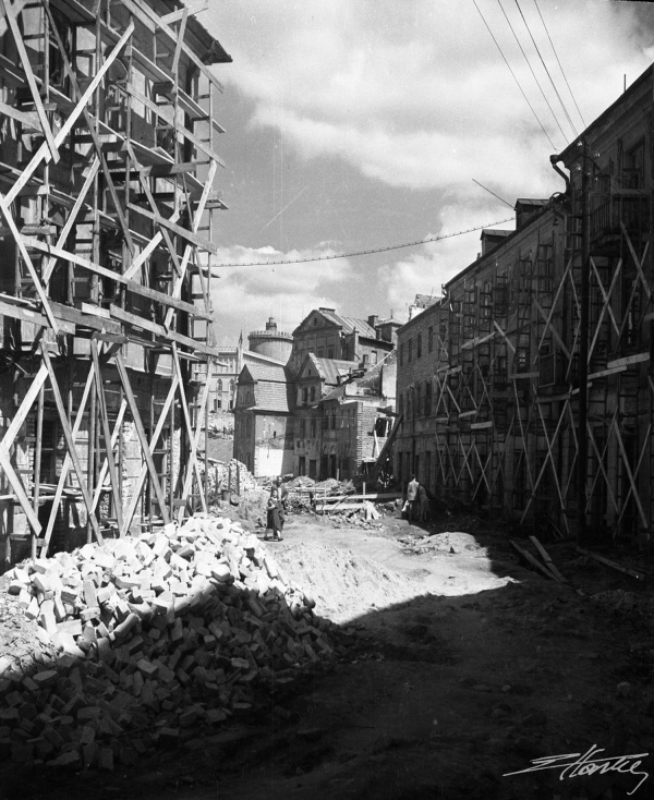 Odbudowa ulicy Kowalskiej w Lublinie w 1954 roku