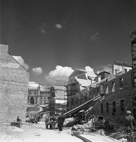 Odbudowa ulicy Kowalskiej w Lublinie w 1954 roku