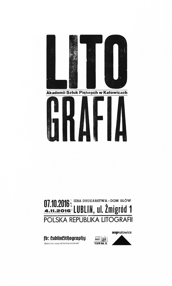 Afisz do wystawy Z Archiwum Litografii - Akademia Sztuk Pięknych w Katowicach