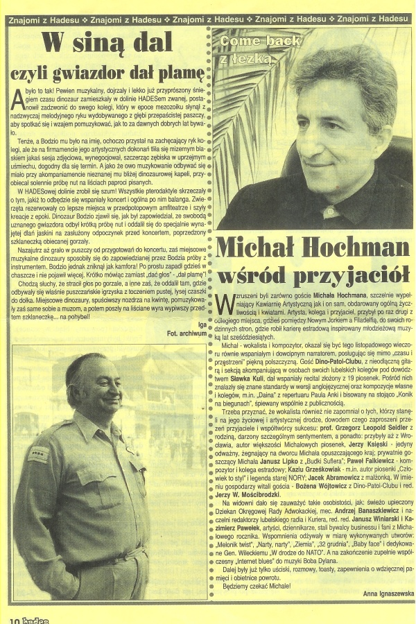 Michał Hochman wśród przyjaciół