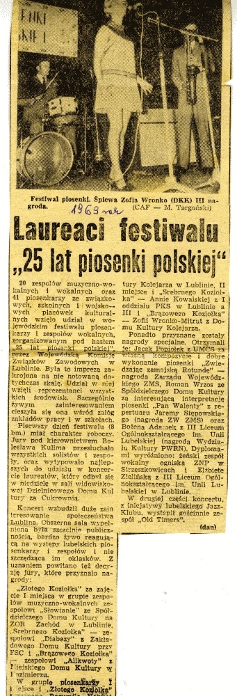 Laureaci festiwalu „25 lat Piosenki Polskiej”