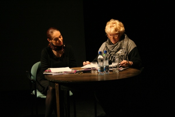Marta Denys i Joanna Zętar podczas promocji książki "Lublin między wojnami"