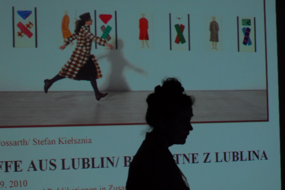 Prezentacja wystawy "Stoffe aus Lublin/Bławatne z Lublina"
