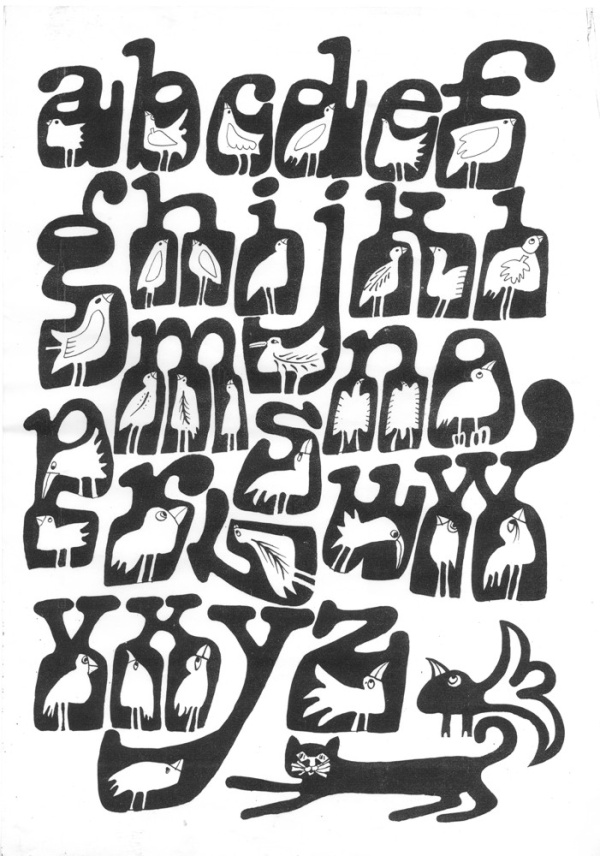 Alfabet Lot-Kot, małe litery