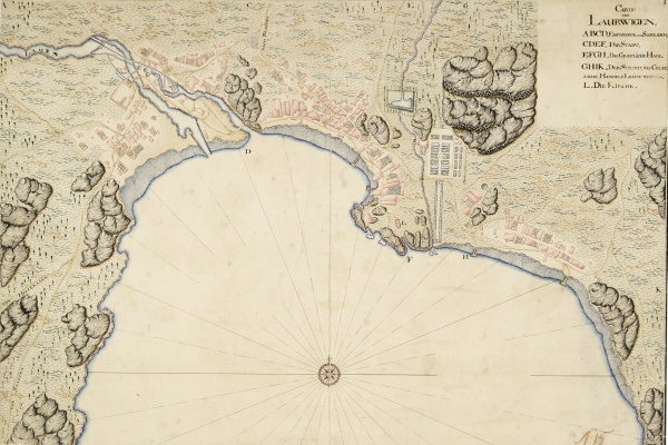 Larvik. Map from 1688