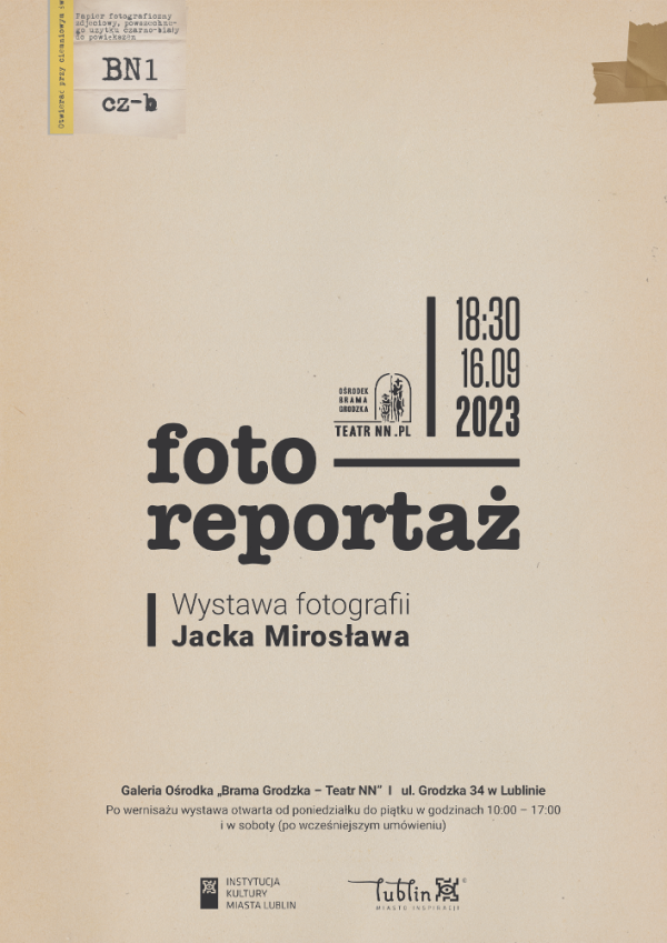 „Fotoreportaż” – wystawa fotografii Jacka Mirosława 