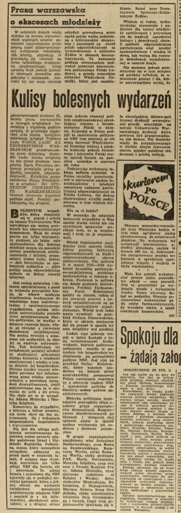 „Kurier Lubelski” 12.03.1968