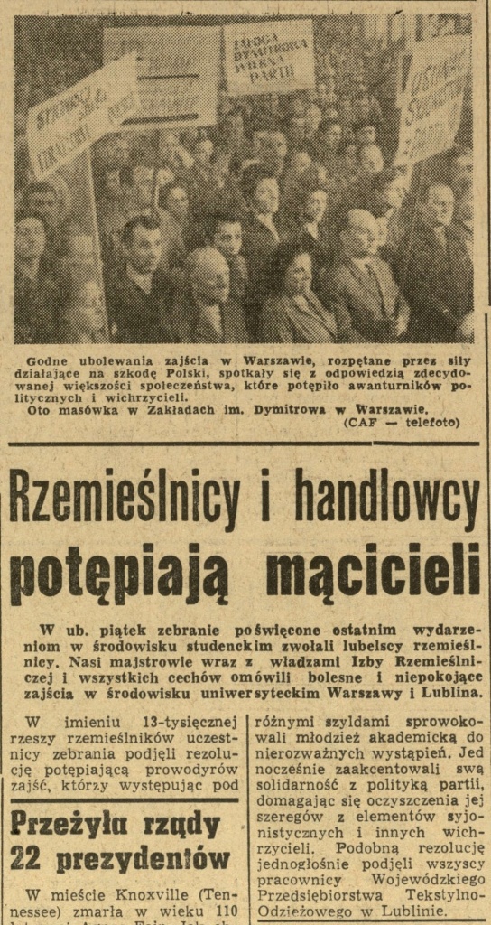 „Kurier Lubelski” 17.03.1968