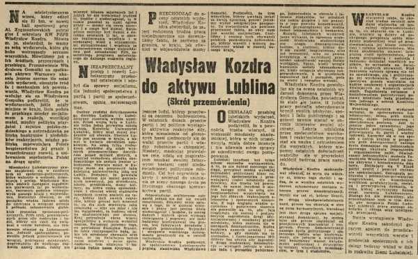 „Kurier Lubelski” 25.03.1968