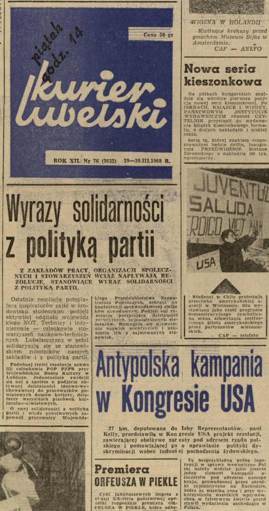 „Kurier Lubelski” 29-30.03.1968
