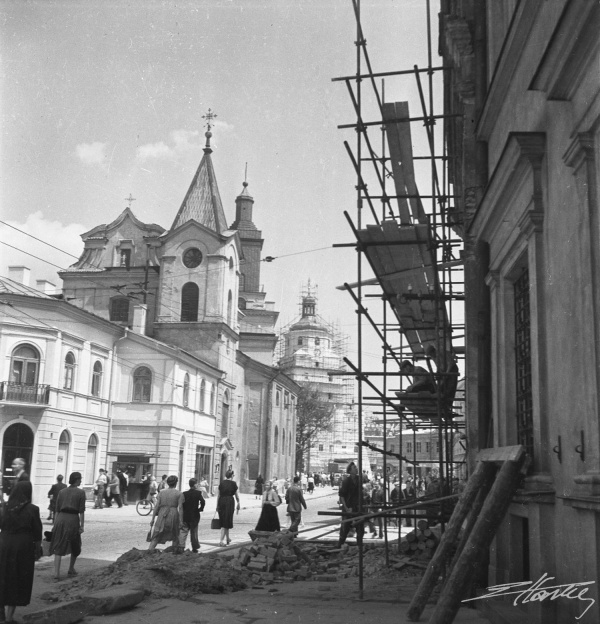 Śródmieście - odbudowa 1954 r.