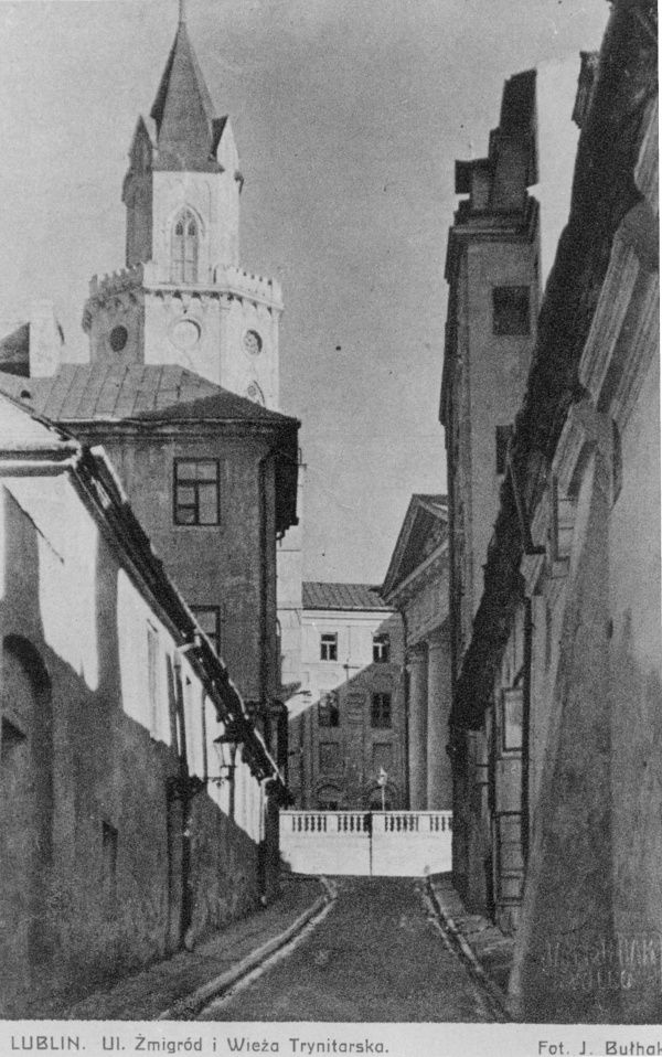 Ulica Żmigród i Wieża Trynitarska w Lublinie
