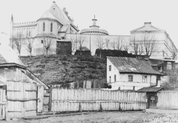 Lublin, ul. Krawiecka i Zamek od strony wschodniej