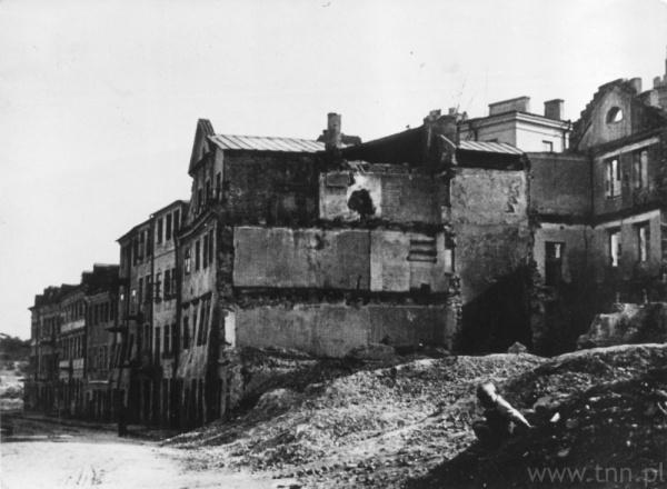 Wyburzanie dzielnicy żydowskiej na Podzamczu