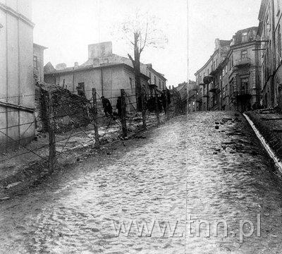Lublin, fragment ogrodzenia getta na ulicy Rybnej
