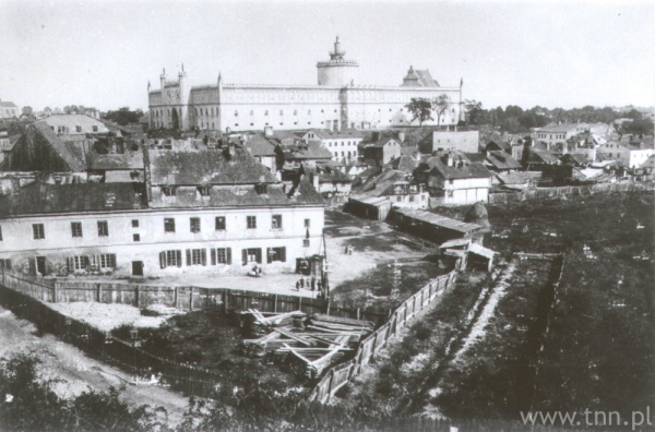 Lublin, panorama Zamku i dzielnicy żydowskiej z Placu po Farze