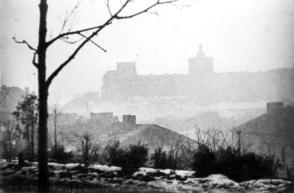 Lublin, widok na Zamek i dzielnicę żydowską ze wzgórza Czwartek