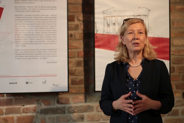 Maria Dzieduszycka otwiera finisaż wystawy "Herbert 2019"
