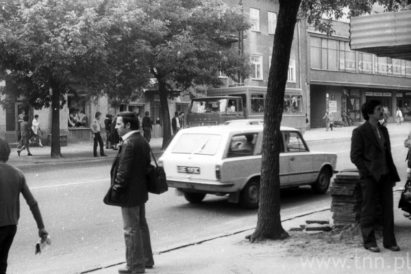 Lublin. Ulica Zamojska podczas strajków w lipcu 1980 roku