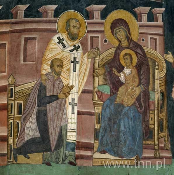 Freski Kaplicy Zamkowej - scena fundacyjna