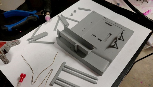 Składanie elemntów rurmusa wydrukowanego w technice 3D