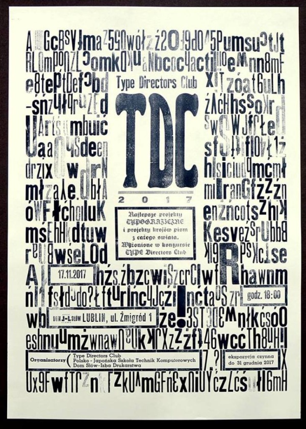 Afisz do wystawy TDC63 - Type Directors Clube