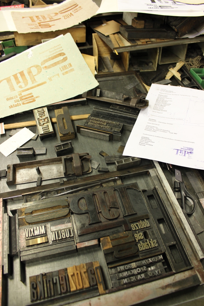 Matryca drukarska do afisza Międzynarodowych Spotkań Typograficznych Typolub 2014