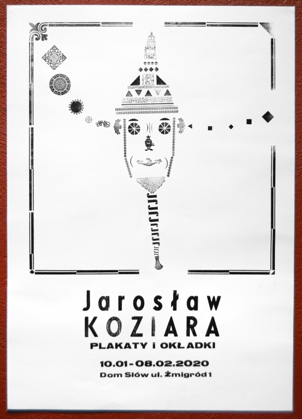 Afisz do wystawy "Plakaty i okładki" - Jarosława Koziary