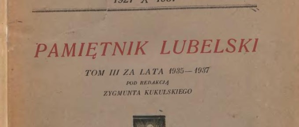 „Pamiętnik Lubelski” (1930–1938)