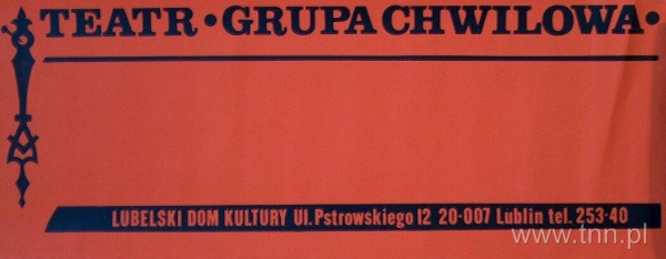 Plakat uniwersalny Grupy Chwilowej