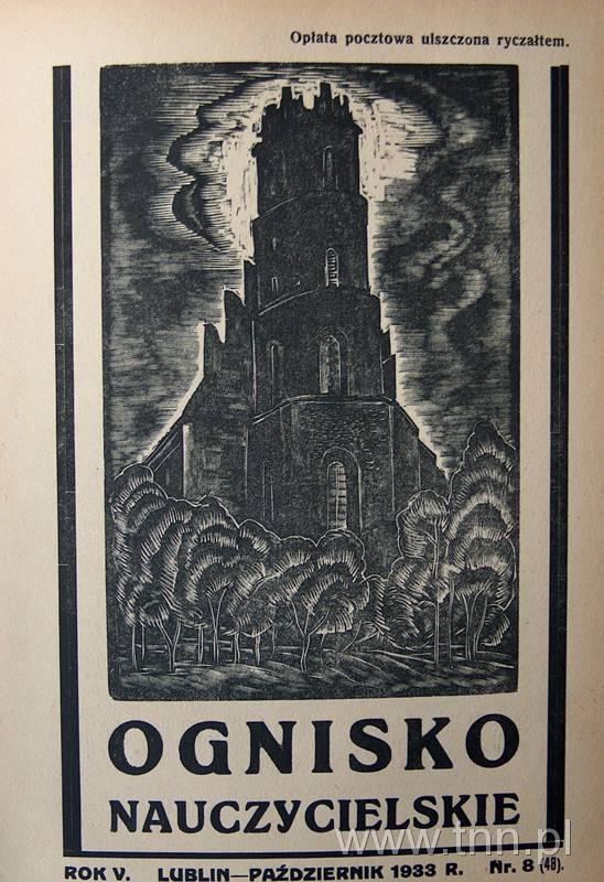 Okładka czasopisma "Ognisko Nauczycielskie" nr 8/1933