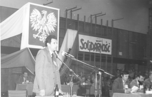 Czesław Niezgoda podczas Zjazdu NSZZ „Solidarność” w 1981 roku
