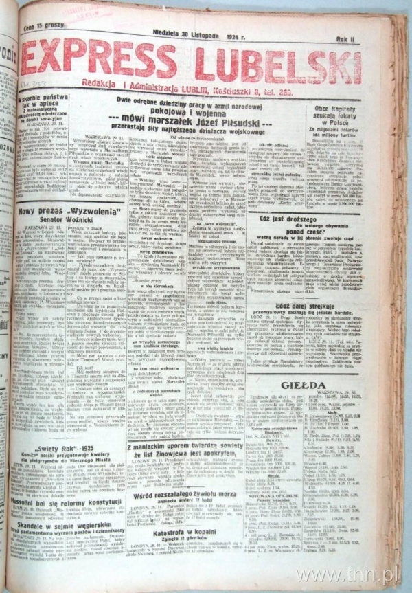 Strona z gazety "Express Lubelski", R. 2