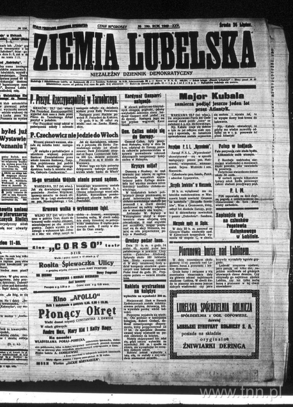 Ziemia Lubelska - Niezależny dziennik demokratyczny, R. 25 (1929), nr 199