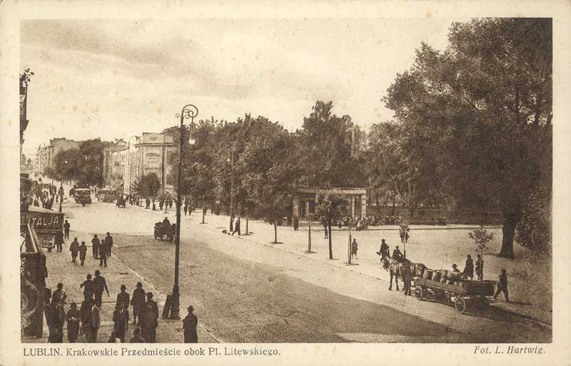 Lublin, Krakowskie Przedmieście obok Placu Litewskiego