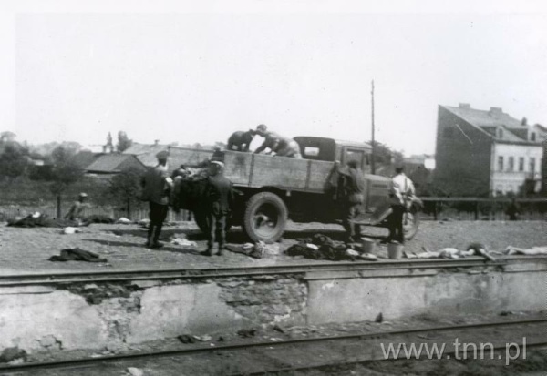 Rampa kolejowa w Siedlcach po deportacji ludności żydowskiej