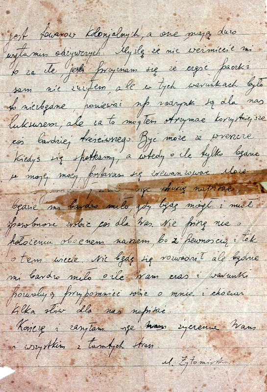 List Samuela Żytomirskiego do Leona Żytomirskiego