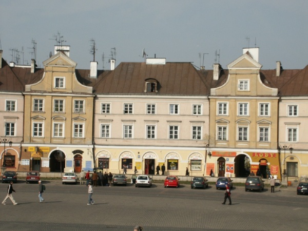 Kamienice przy Placu Zamkowym w Lublinie.