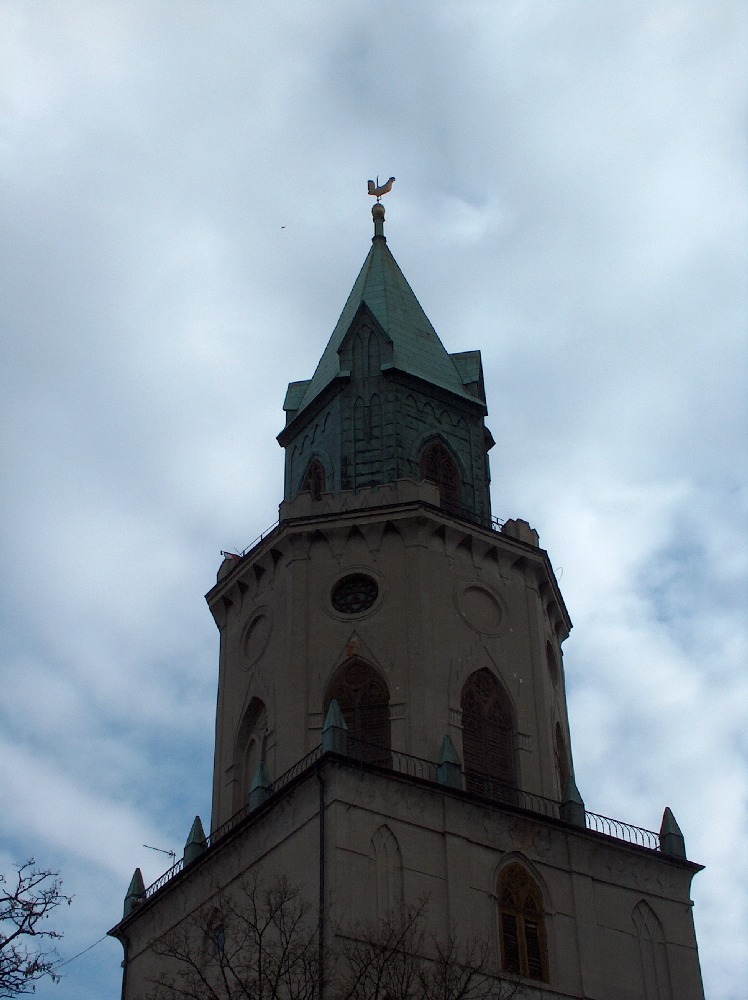 Wieża Trynitarska w Lublinie. Widok górnej kondygnacji.