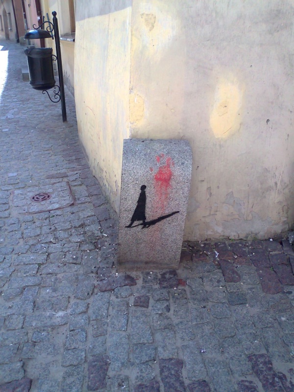 Graffiti wykonane na Spacer trasą "Poematu o mieście Lublinie"