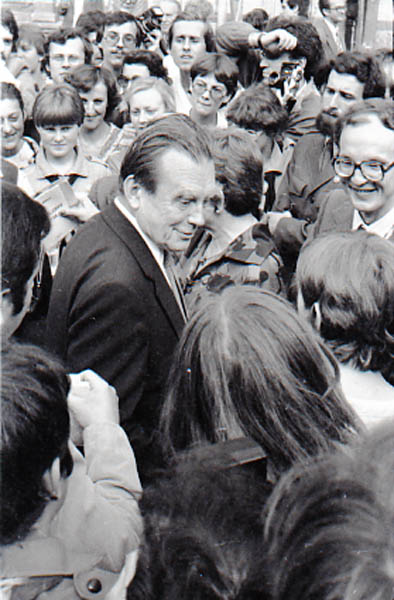 Czesław Miłosz podczas pobytu w Lublinie (1981 r.)