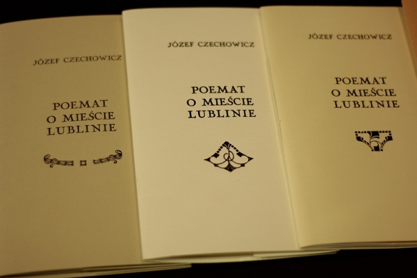 Poemat o mieście Lublinie - ręcznie składany egzemplarz