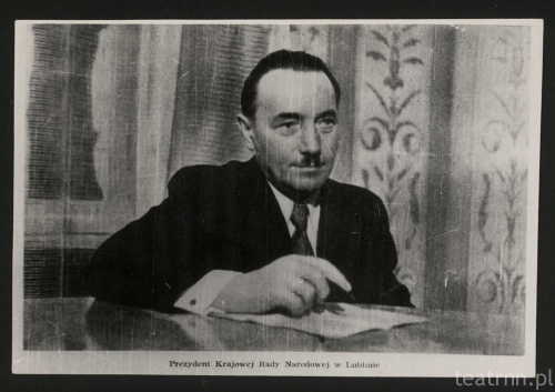Prezydent Krajowej Rady Narodowej, Bolesław Bierut, podczas pobytu w Lublinie