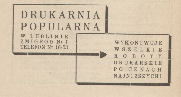 Drukarnia Popularna w Lublinie (1932–1951)