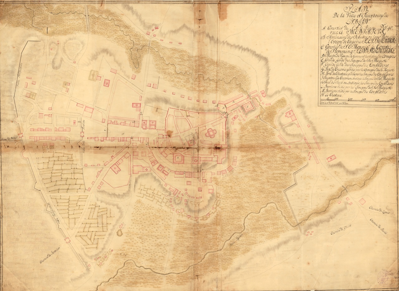 C. d'Örken „Plan De la Ville et Fauxbourgs de Lublin” z 1716 roku