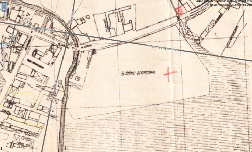 Plac Orenbroda przy ówczesnej ulicy Siennej 3 na mapie z 1937 roku