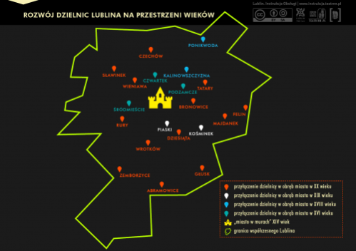 Rozwój dzielnic Lublina na przestrzeni wieków