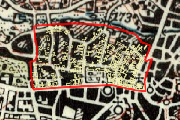 Lublin, northern part of the Śródmieście district (interwar period)